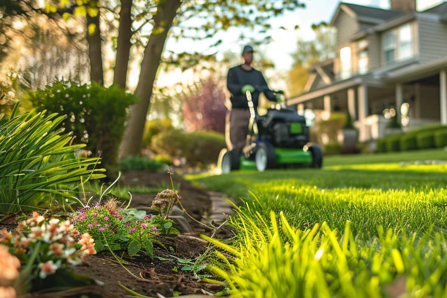 small electric mower