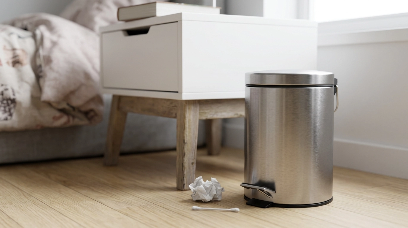 Best Bedroom Trash Can: Size, Lid & Material Tips