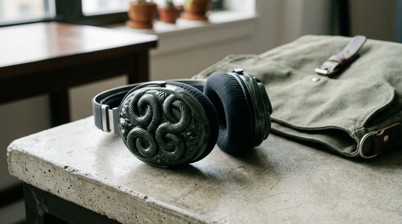 Alien Snake 3D Resin AirPods Max Case: Bold Armor